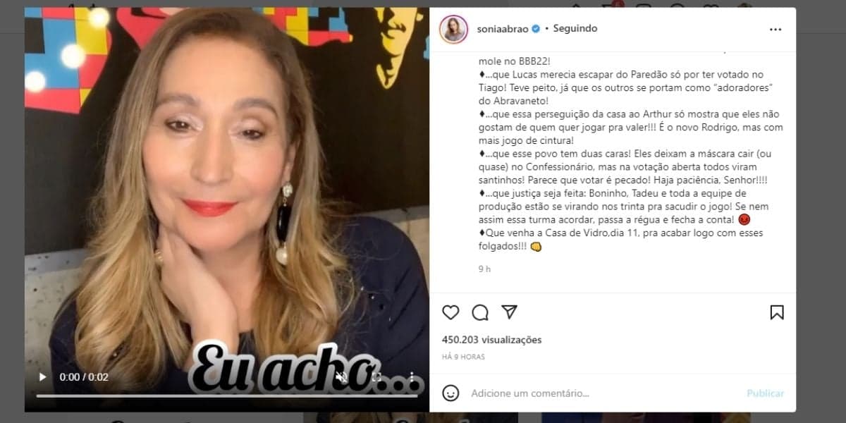 merecia ir pro paredão! Esse negócio de “vou votar porque ele não sai”, se referindo ao Scooby, é jogar voto fora, como bem disse o Tadeu! No mínimo, devia ter multa pra bunda-mole no BBB22! merecia ir pro paredão! Esse negócio de “vou votar porque ele não sai”, se referindo ao Scooby, é jogar voto fora, como bem disse o Tadeu! No mínimo, devia ter multa pra bunda-mole no BBB22!