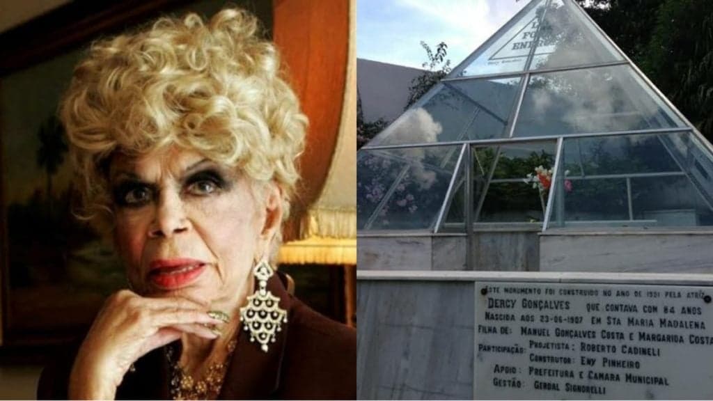 Dercy Gonçalves ressurge do além, manda carta psicografada e ao ter mausoléu aberto é encontrada de pé