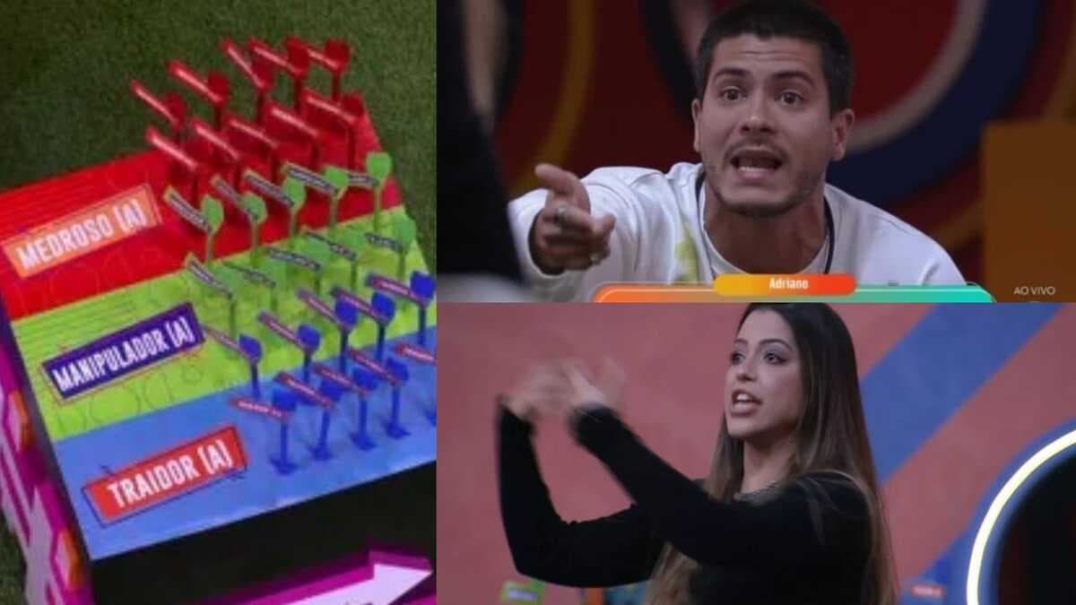 BBB22: Arthur Aguiar e Laís brigam feio no Jogo da Discórdia (Foto: Reprodução/Montagem) BBB22: Arthur Aguiar e Laís brigam feio no Jogo da Discórdia (Foto: Reprodução/Montagem)