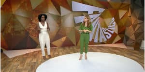 Maju Coutinho e Poliana Abritta no Fantástico (Foto: Reprodução) Maju Coutinho e Poliana Abritta no Fantástico (Foto: Reprodução)