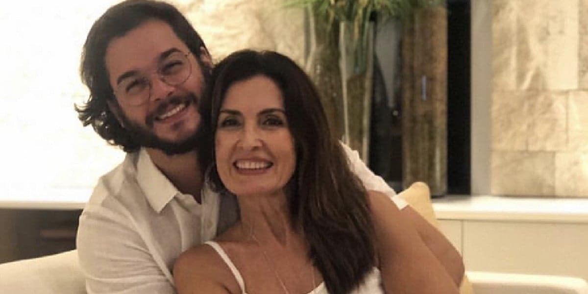 Fátima Bernardes ao lado de Túlio Gadêlha (Foto: Divulgação) Fátima Bernardes ao lado de Túlio Gadêlha (Foto: Divulgação)