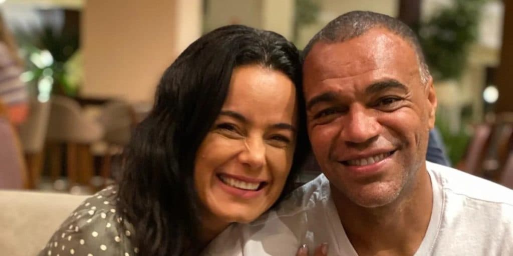 Luciele, mulher de Denílson, foi casada com galã da Globo; eles começaram a morar juntos para segurança dela