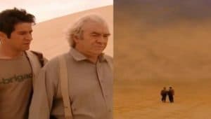 Léo (Murilo Benício) desaparecerá no deserto ao seguir Albieri (Juca de Oliveira) em 'O Clone' (Foto: Reprodução / Globo) Léo (Murilo Benício) desaparecerá no deserto ao seguir Albieri (Juca de Oliveira) em 'O Clone' (Foto: Reprodução / Globo)