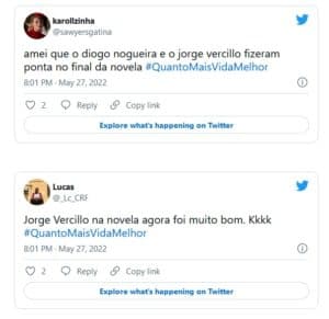 Roni (Felipe Abib) foi o escolhido pela Morte e web repercutiu o final da novela (Foto: Reprodução / Twitter) Roni (Felipe Abib) foi o escolhido pela Morte e web repercutiu o final da novela (Foto: Reprodução / Twitter)