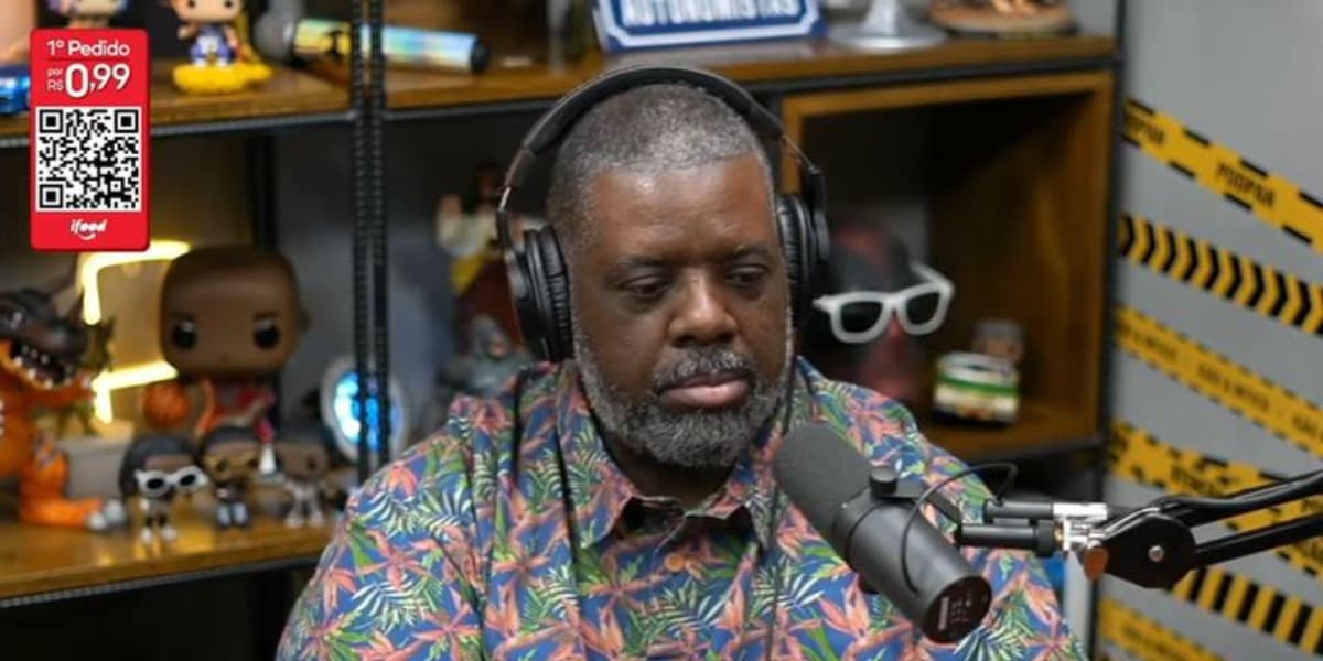 Péricles falou sobre Thiaguinho no "Podpah" (Foto: Reprodução/YouTube) Péricles falou sobre Thiaguinho no "Podpah" (Foto: Reprodução/YouTube)
