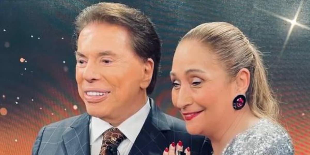 Silvio Santos e Sonia Abrão no "Troféu Imprensa" (Foto: Reprodução/Instagram)