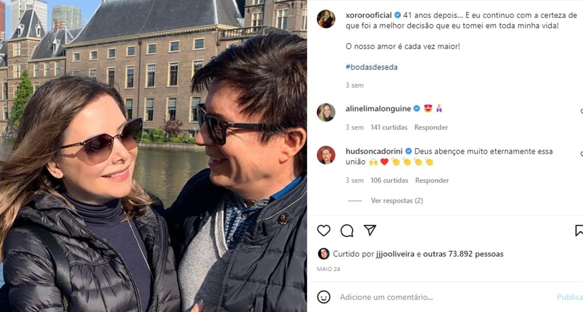 Declaração de Xororó para sua esposa Noely Declaração de Xororó para sua esposa Noely