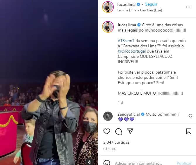 Lucas Lima expõe o que viveu com Xororó - Foto: Reprodução
