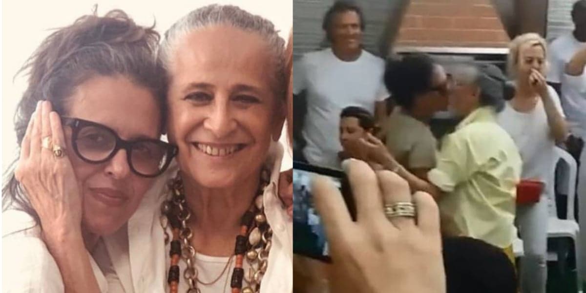 Maria Bethânia e a esposa (Foto: Reprodução) Maria Bethânia e a esposa (Foto: Reprodução)
