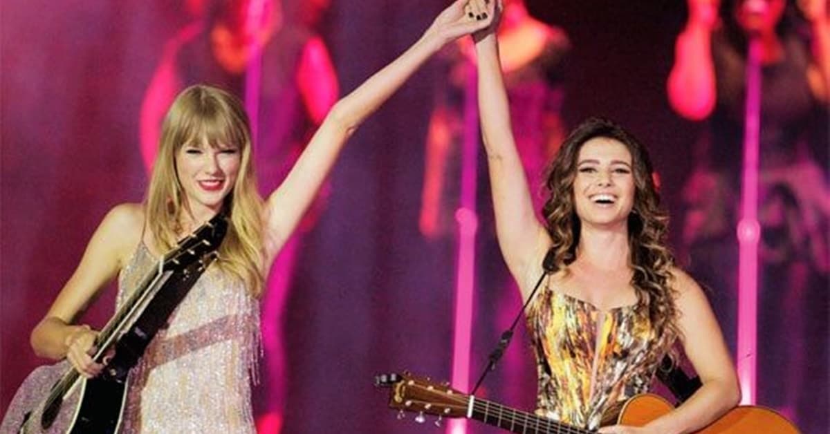 Paula Fernandes e Taylor Swift - Foto: Reprodução Paula Fernandes e Taylor Swift - Foto: Reprodução