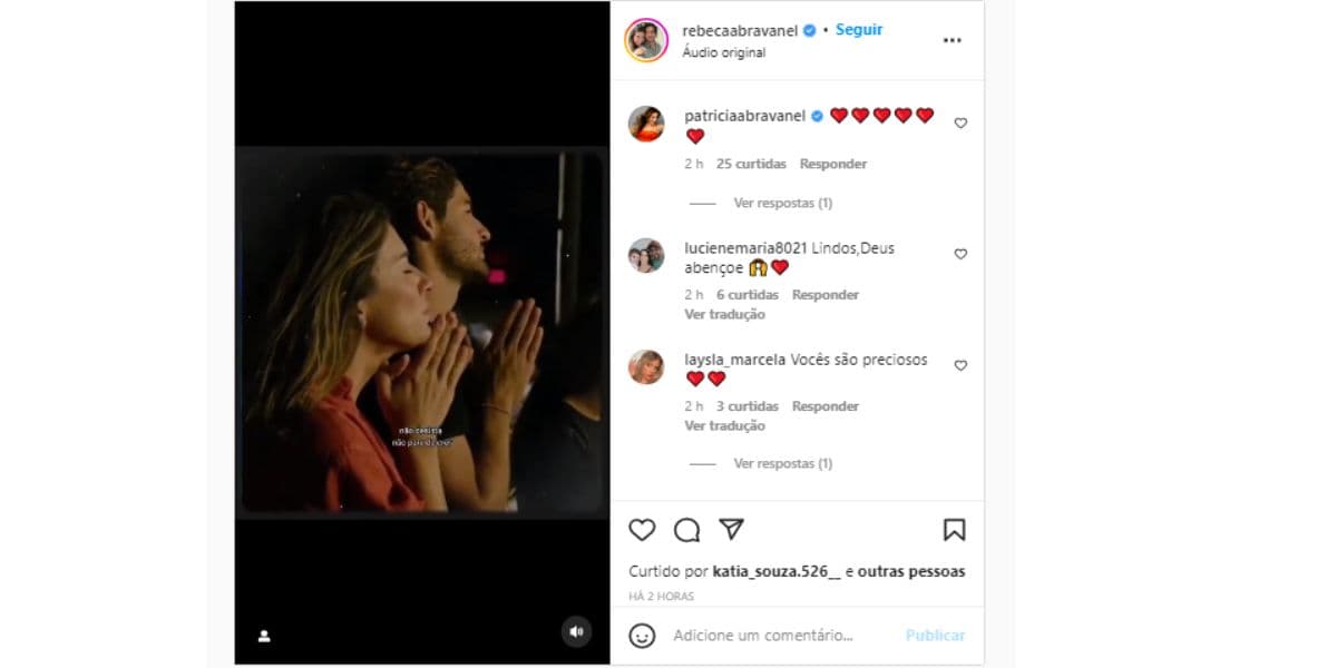 Rebeca Abravanel surge com Pato em vídeo, junta as mãos em oração e confirma: "Confiando'' Rebeca Abravanel surge com Pato em vídeo, junta as mãos em oração e confirma: "Confiando''