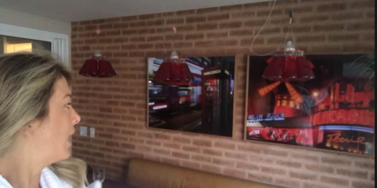 Ticiane Pinheiro mostrou detalhes da antiga mansão em que vivia com César Tralli (Foto Reprodução/Youtube) Ticiane Pinheiro mostrou detalhes da antiga mansão em que vivia com César Tralli (Foto Reprodução/Youtube)