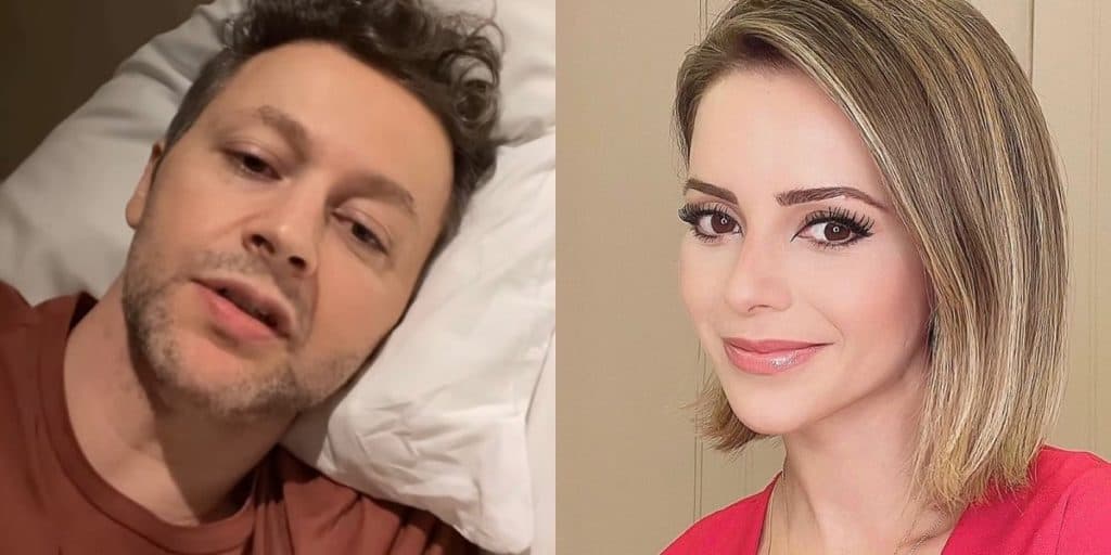 Lucas Lima pede para Sandy entreter seu pet