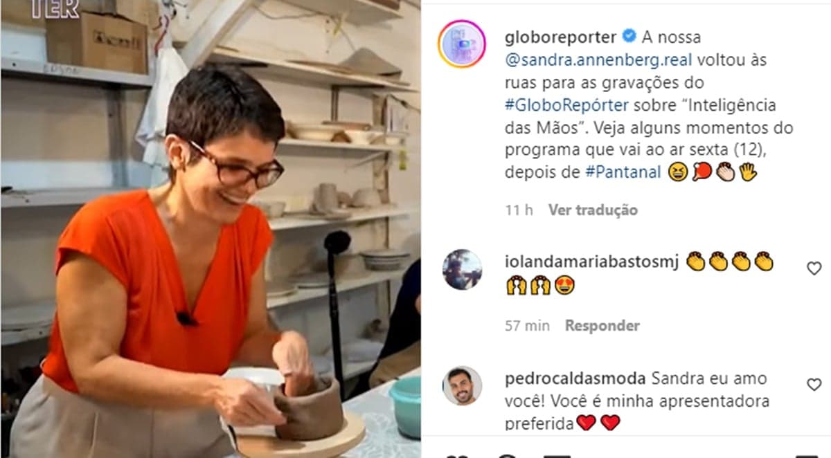 Globo faz comunicado da volta de Sandra Annenberg às ruas para reportagens especiais Globo faz comunicado da volta de Sandra Annenberg às ruas para reportagens especiais