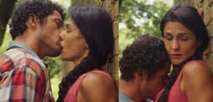 Tadeu (José Loreto) conseguirá persuadir Zefa (Paula Barbosa) em Pantanal e vai se revelar um verdadeiro "boy lixo" (Foto: Reprodução / Globo) Tadeu (José Loreto) conseguirá persuadir Zefa (Paula Barbosa) em Pantanal e vai se revelar um verdadeiro "boy lixo" (Foto: Reprodução / Globo)