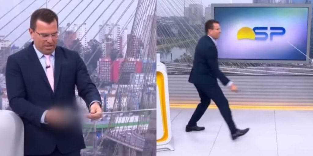 Rodrigo Bocardi 'luta' com espada com repórter e pede para créditos do BDSP subirem: "A gente vai continuar"