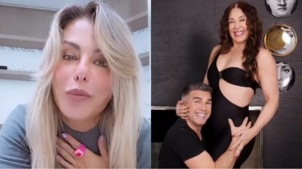 Poliana Rocha, mulher de Leonardo, vê notícia de gravidez de Claudia Raia aos 55 e assume vontade: "Animei"