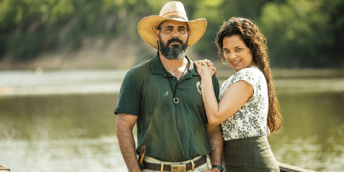 Maria Bruaca e Alcides em 'Pantanal, na Globo (Foto: Divulgação) Maria Bruaca e Alcides em 'Pantanal, na Globo (Foto: Divulgação)