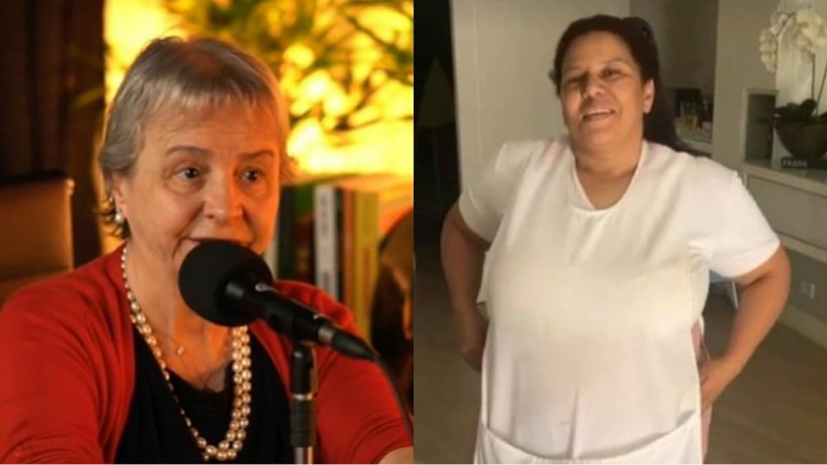A assessora de Leonardo, Ede Cury à esquerda; e a empregada doméstica Abadia, da mansão de Leonardo A assessora de Leonardo, Ede Cury à esquerda; e a empregada doméstica Abadia, da mansão de Leonardo