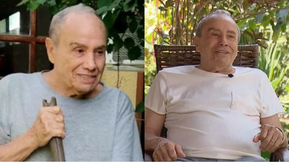 O ator veterano em seu sítio O ator veterano em seu sítio