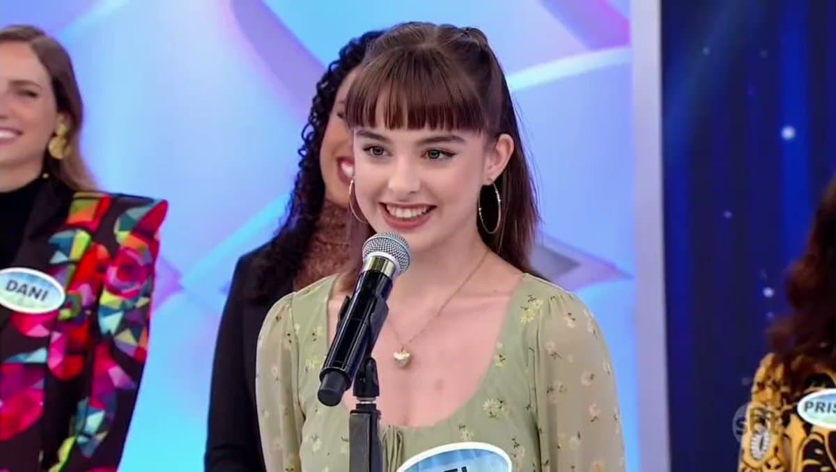 SBT: Bel Moreira no Programa Silvio Santos (Foto: Reprodução) SBT: Bel Moreira no Programa Silvio Santos (Foto: Reprodução)