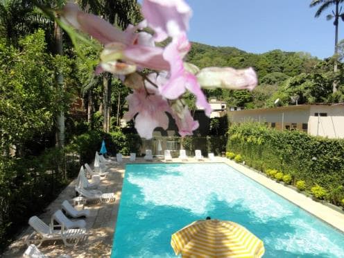Piscina envolta por natureza (reprodução) Piscina envolta por natureza (reprodução)