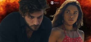 Travessia - Ari (Chay Suede) incorpora o 'cramulhão' e arma plano sórdido para se vingar de Brisa (Lucy Alves) (Foto: Reprodução / Globo / Montagem TV Foco) Travessia - Ari (Chay Suede) incorpora o 'cramulhão' e arma plano sórdido para se vingar de Brisa (Lucy Alves) (Foto: Reprodução / Globo / Montagem TV Foco)