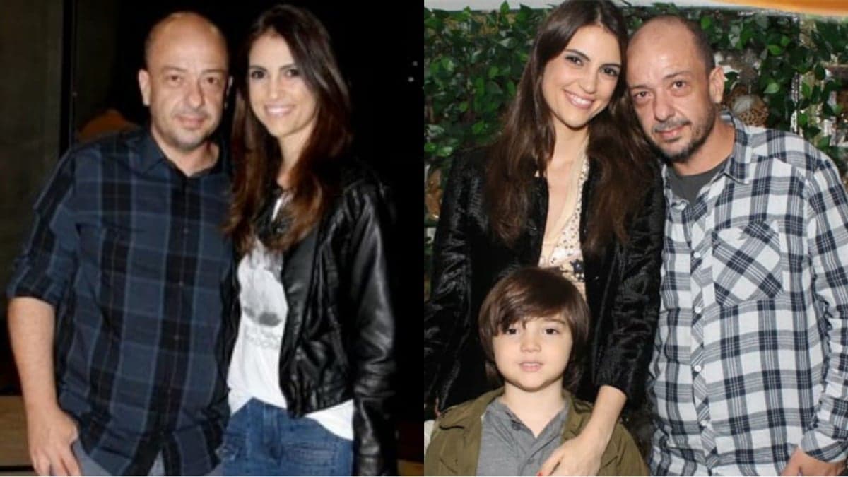 A apresentadora do Fofofcalizando com o marido Ricardo Corrêa e o filho Gabriel A apresentadora do Fofofcalizando com o marido Ricardo Corrêa e o filho Gabriel