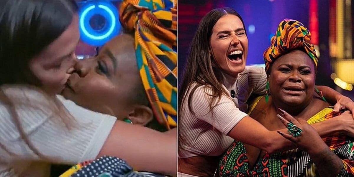 Jojô Todynho e Deborah Secco protagonizaram a maior cena durante programa, com direito a beijo e tudo (Foto Reprodução/Montagem Internet) Jojô Todynho e Deborah Secco protagonizaram a maior cena durante programa, com direito a beijo e tudo (Foto Reprodução/Montagem Internet)