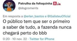 Internautas criticaram eliminação dupla em A Fazenda 14 (Foto: Reprodução / Twitter) Internautas criticaram eliminação dupla em A Fazenda 14 (Foto: Reprodução / Twitter)