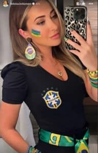Nora de Bolsonaro posta stories no Catar (Foto: Reprodução / Instagram) Nora de Bolsonaro posta stories no Catar (Foto: Reprodução / Instagram)