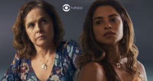 Travessia - Núbia (Drica Moraes) descobre segredo sombrio de Brisa (Lucy Alves) e solta os cachorros (Foto: Reprodução / Globo / Montagem TV Foco)