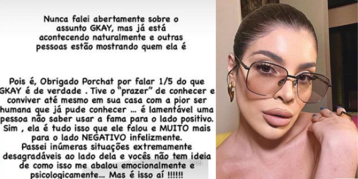 Professor de dança de Gkay na 'Dança dos Famosos' da Globo, pega carona na polêmica envolvendo a influencer e Fábio Porchat e a detona nas redes sociais  - Foto Reprodução