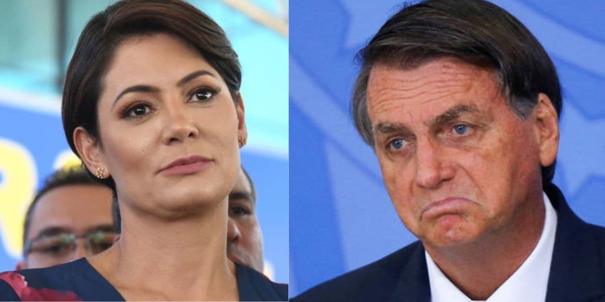 Michelle Bolsonaro e Jair Bolsonaro - Imagem: Montagem Michelle Bolsonaro e Jair Bolsonaro - Imagem: Montagem