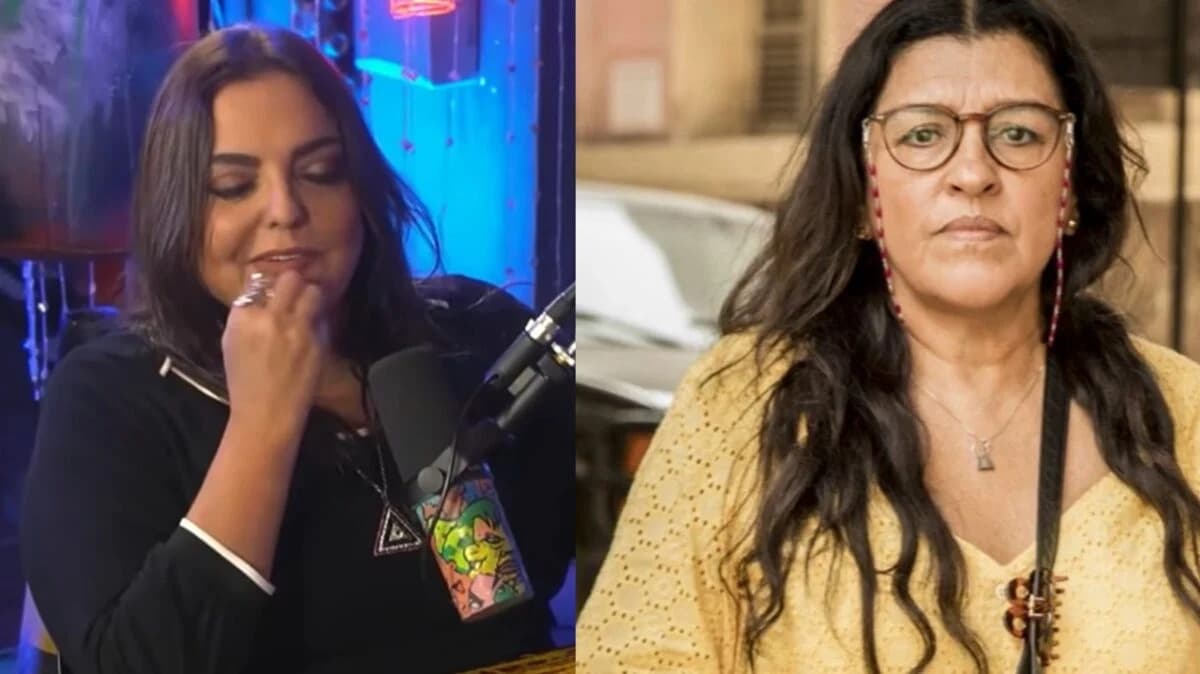 Fabíola Reipert e Regina Casé (reprodução) Fabíola Reipert e Regina Casé (reprodução)