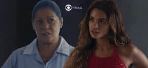 Travessia - Creusa abre o coração para a maranhense e revela quem pode ser o pai de Brisa: "Olhar em volta" (Foto: Reprodução / Globo / Montagem TV Foco) Travessia - Creusa abre o coração para a maranhense e revela quem pode ser o pai de Brisa: "Olhar em volta" (Foto: Reprodução / Globo / Montagem TV Foco)