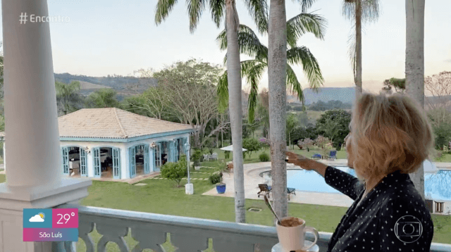 Fazenda da apresentadora (Foto: Reprodução - Globo)