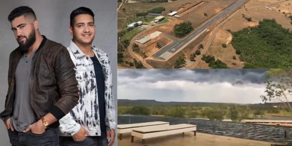 Centenas de cabeça de gado, represas e aeroporto: a absurda fazenda "Terra Prometida", de Henrique e Juliano