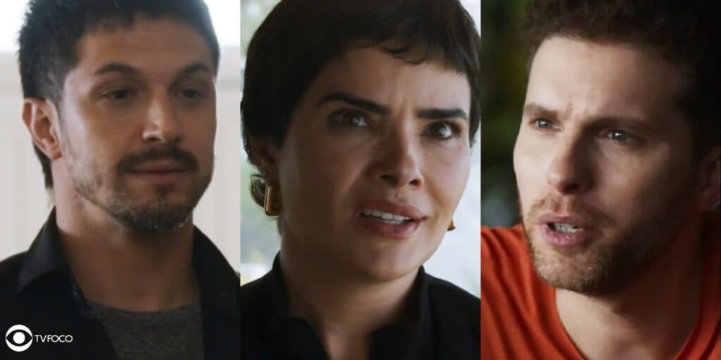 Travessia - Atordoada, Leonor após saber intimidade de Caíque o "trai" com Oto: "Ele nunca..."