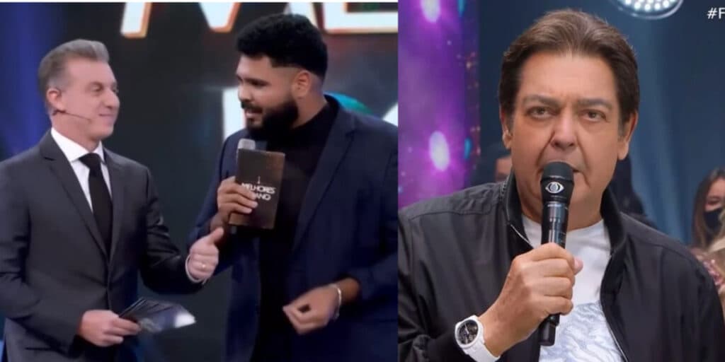 Paulo Vieira fala de Faustão na cara de Luciano Huck, na Globo, e faz o "sincerão'': “Vou pedir a volta”