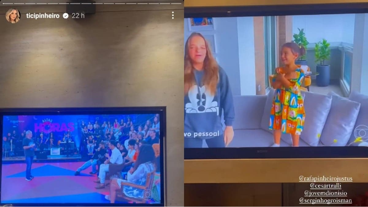 Ticiane Pinheiro divulga vídeo de Rafinha Justus bem diferente e carismática na tela da Globo ao lado da irmã Ticiane Pinheiro divulga vídeo de Rafinha Justus bem diferente e carismática na tela da Globo ao lado da irmã
