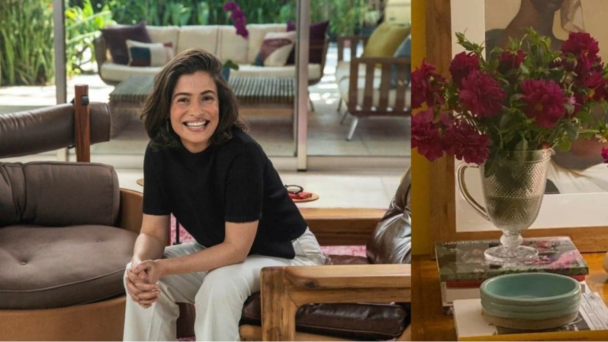 Renata Vasconcellos em sua mansão confortável (Reprodução) Renata Vasconcellos em sua mansão confortável (Reprodução)