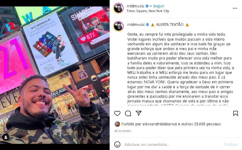 Ronald, filho de Ronaldo Fenômeno, fez desabafo sincero e surpreendeu (Foto: Reprodução/ Instagram)