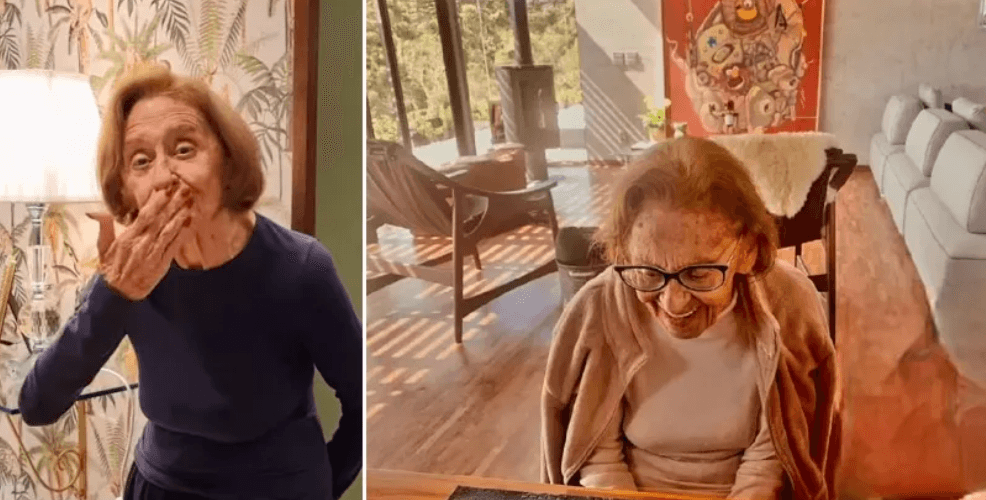 A veterana da Globo, Laura Cardoso, em sua mansão - Foto Reprodução Instagram A veterana da Globo, Laura Cardoso, em sua mansão - Foto Reprodução Instagram
