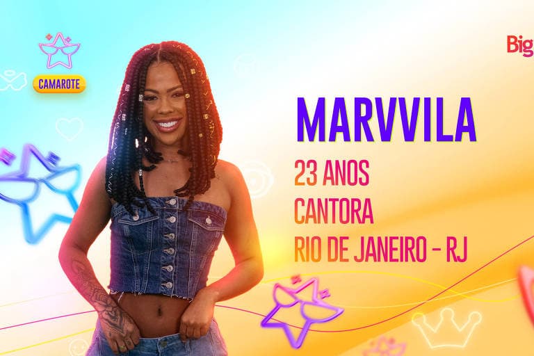 Cantora Marvvila no BBB - Foto Reprodução Cantora Marvvila no BBB - Foto Reprodução