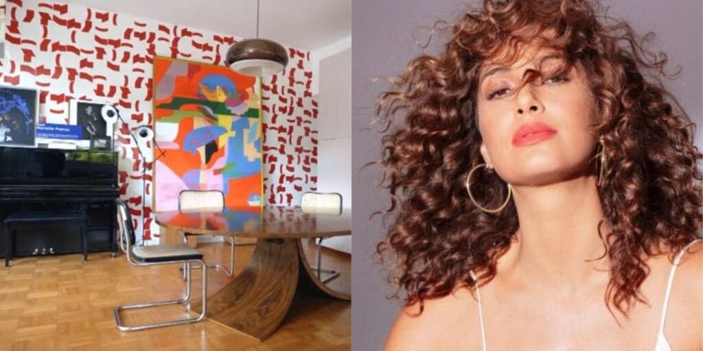 Toda colorida, mesa redonda gigante e fachada de vidro: a casa absurda de Camila Pitanga é a mais linda