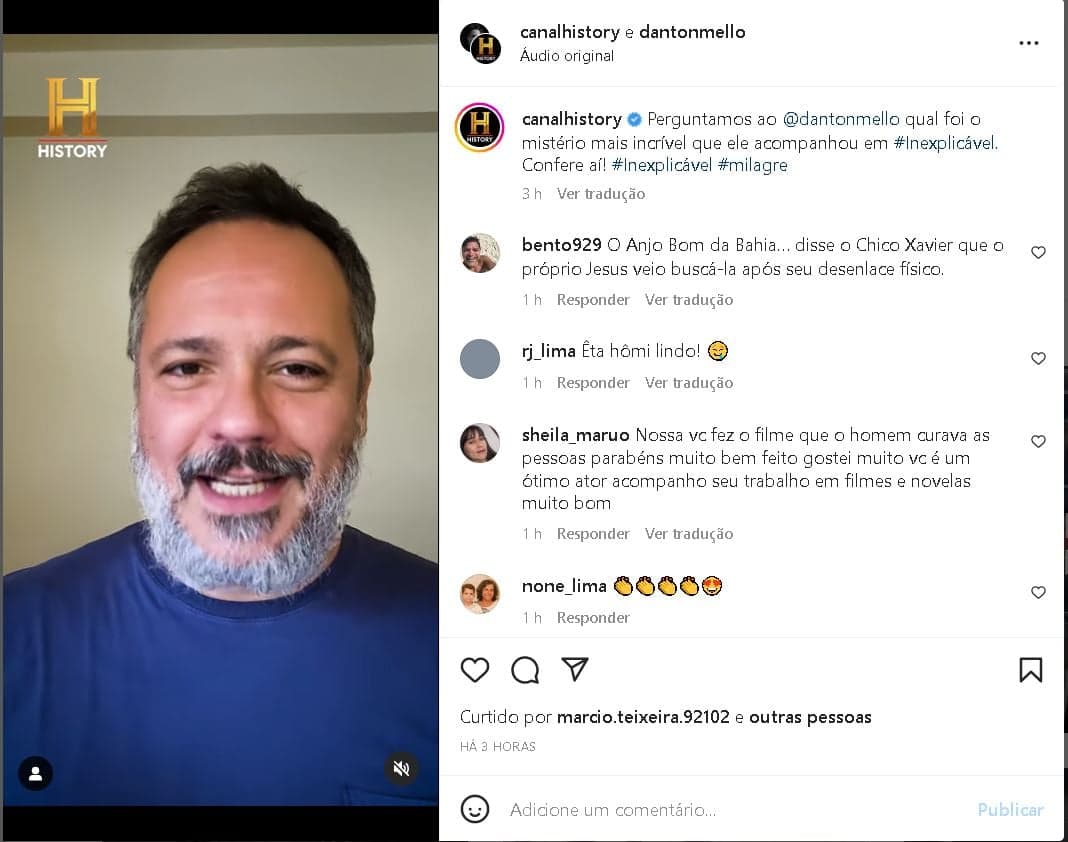Famoso ator, Danton Mello, usa suas redes sociais para fazer um forte relato sobrenatural que deixou todo o Brasil em choque - Foto Reprodução Famoso ator, Danton Mello, usa suas redes sociais para fazer um forte relato sobrenatural que deixou todo o Brasil em choque - Foto Reprodução