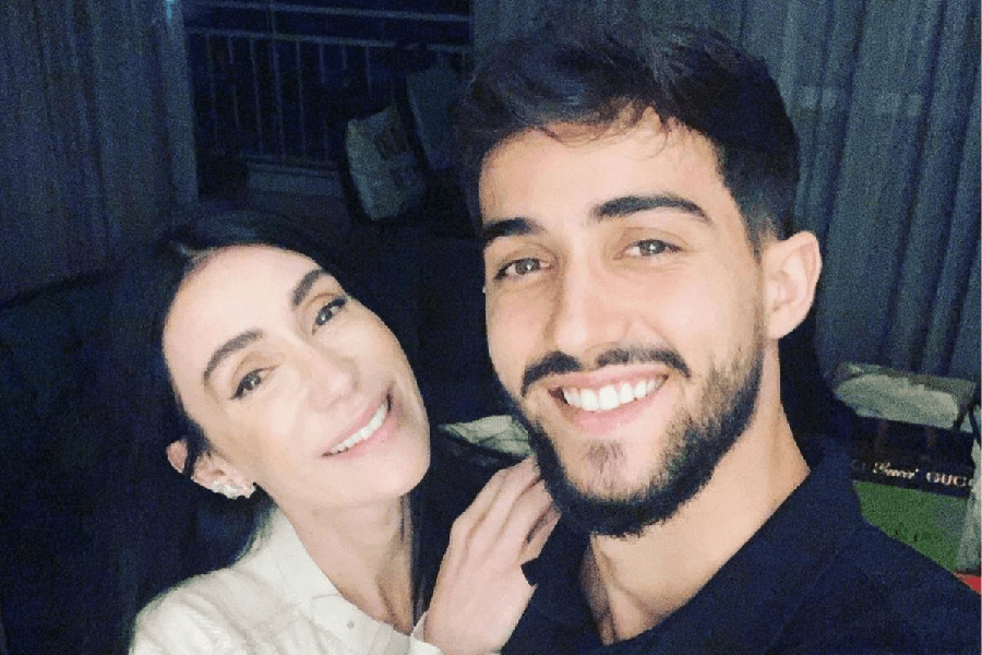 Michelle Barros e o filho (Foto: Divulgação)