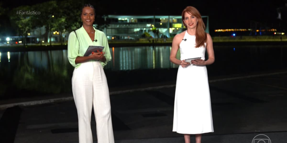 Maju Coutinho e Poliana Abritta no Fantástico - Foto: Reprodução Maju Coutinho e Poliana Abritta no Fantástico - Foto: Reprodução