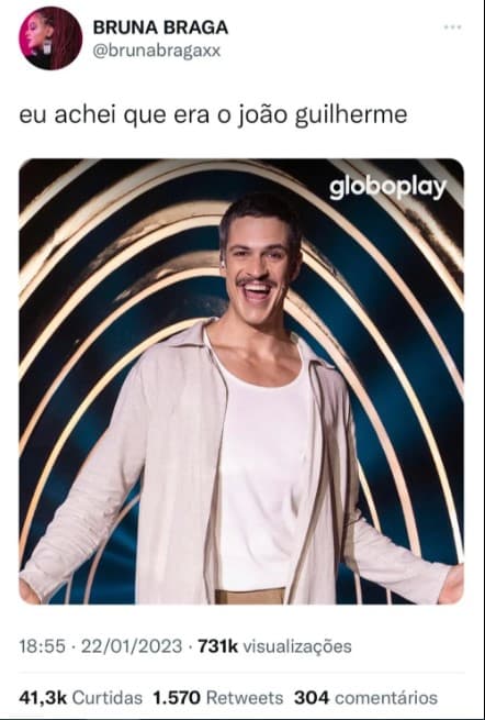 Mateus Solano surge idêntico a João Guilherme e deixa o Brasil chocado - Foto: Reprodução